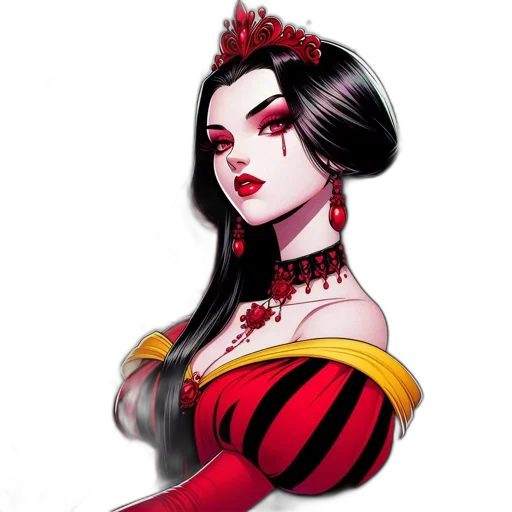 crown, dress, jewelry, fantasy art transparent PNG cut-out