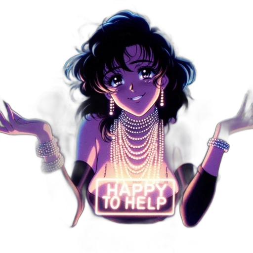 dress, jewelry, vaporwave, cyberpunk transparent PNG cut-out