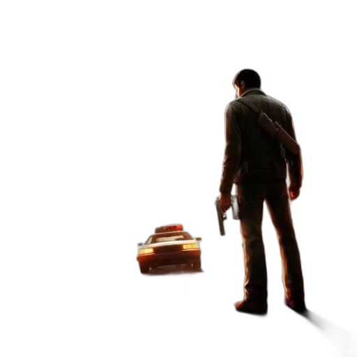 weapon, jacket, concept art, 3d render transparent PNG cut-out
