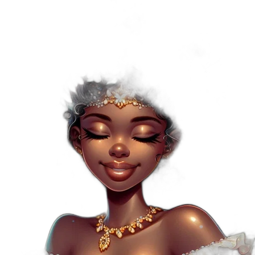 crown, jewelry, dress, face transparent PNG cut-out