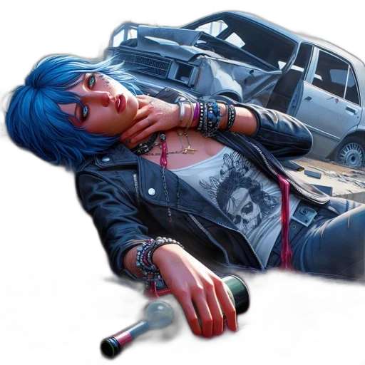 car, weapon, jacket, concept art transparent PNG cut-out