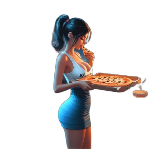 food, dress, concept art, 3d render transparent PNG cut-out