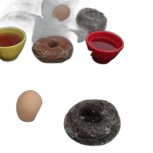 food, 3d render, dark, earth tones transparent PNG cut-out