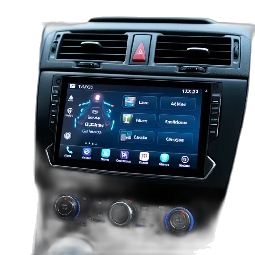 car, din, gps, player transparent PNG cut-out