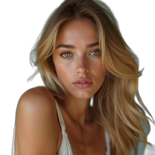 face, jewelry, hair, dress transparent PNG cut-out