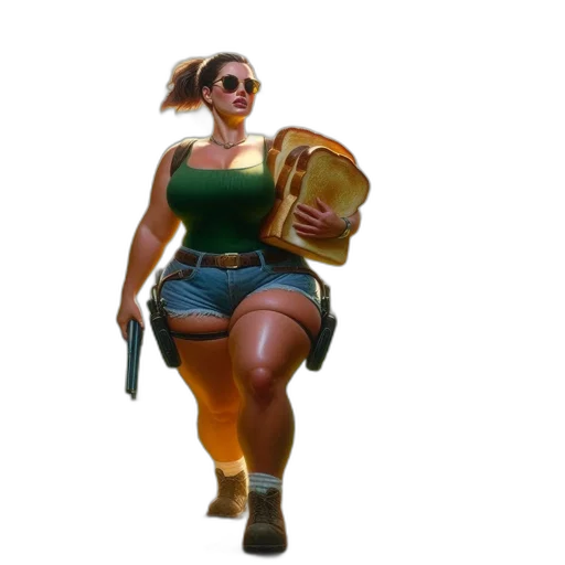 weapon, staff, animal, dress transparent PNG cut-out