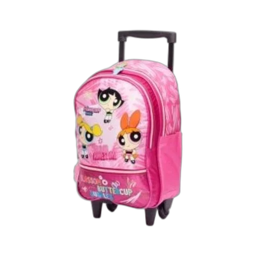 pink, backpack, powerpuff, girls transparent PNG cut-out