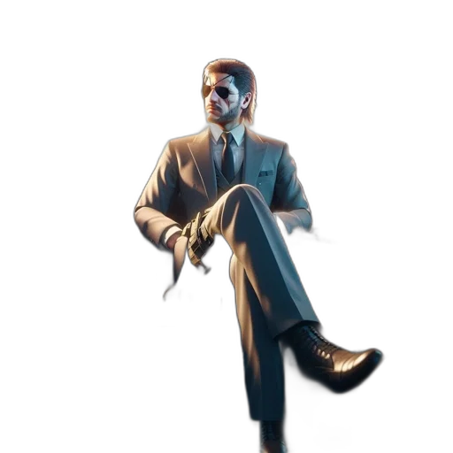 jacket, staff, face, concept art transparent PNG cut-out