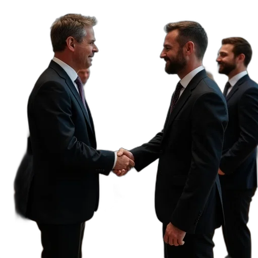 staff, group, men, suits transparent PNG cut-out