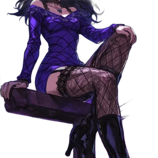 dress, concept art, cyberpunk, pixel art transparent PNG cut-out