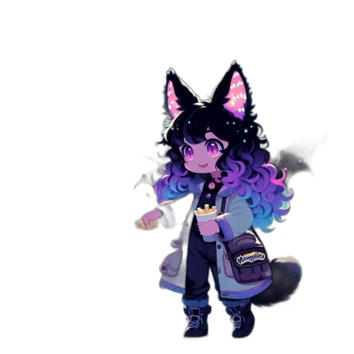 staff, vaporwave, pixel art, concept art transparent PNG cut-out