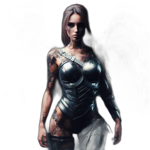 dress, robot, weapon, concept art transparent PNG cut-out