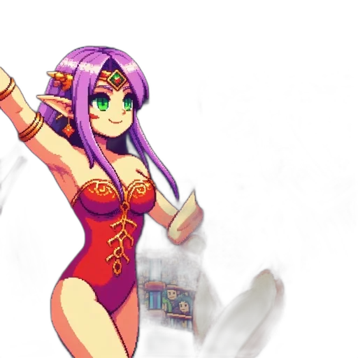 staff, weapon, dress, pixel art transparent PNG cut-out