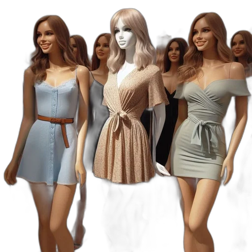 dress, concept art, 3d render, photorealistic transparent PNG cut-out