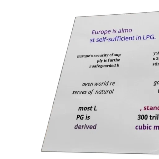 europe, almost, self-sufficient, lpg transparent PNG cut-out