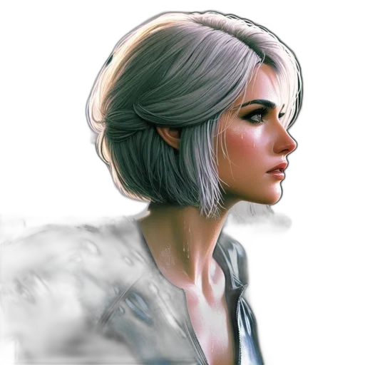 face, jacket, staff, concept art transparent PNG cut-out