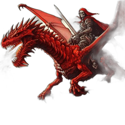 dragon, sword, weapon, animal transparent PNG cut-out