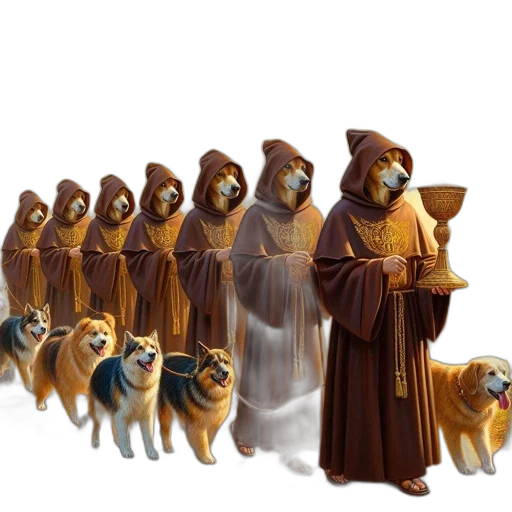 staff, animal, concept art, 3d render transparent PNG cut-out
