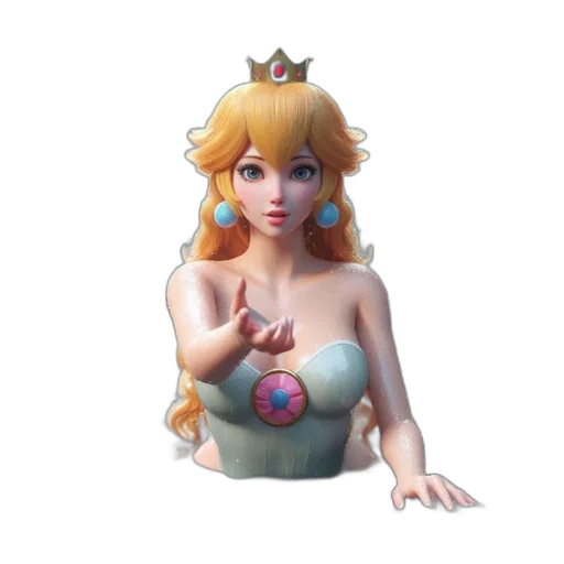 crown, dress, jewelry, 3d render transparent PNG cut-out