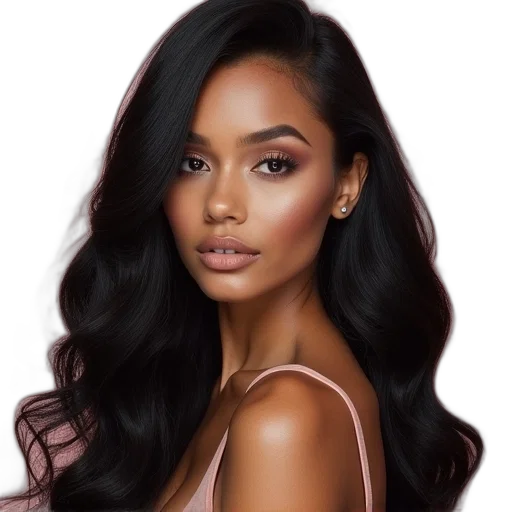 hair, photorealistic, cartoon, fantasy art transparent PNG cut-out