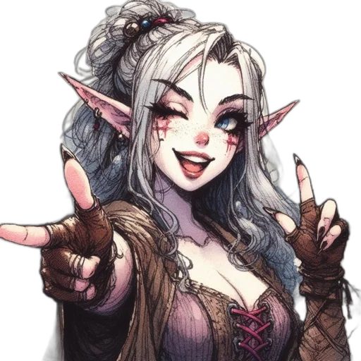staff, face, fantasy art, pixel art transparent PNG cut-out