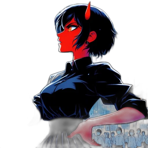 concept art, comic book art, anime, fantasy art transparent PNG cut-out