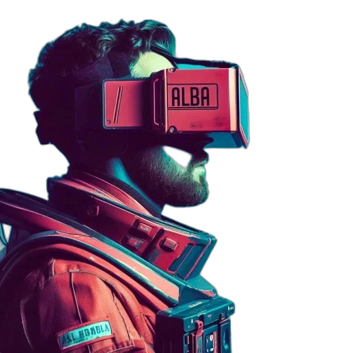 mask, robot, face, cyberpunk transparent PNG cut-out