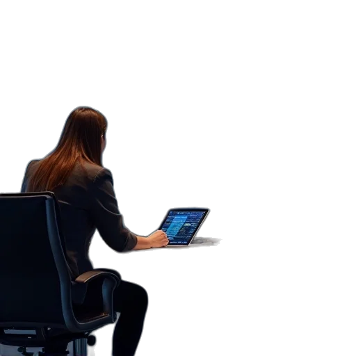 staff, furniture, 3d render, employee transparent PNG cut-out