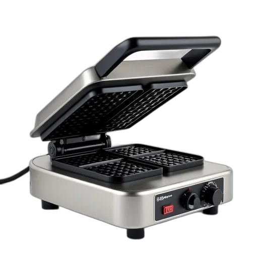 modern, electric, waffle, iron transparent PNG cut-out