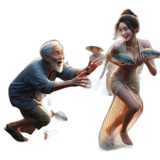 concept art, fantasy art, 3d render, pixel art transparent PNG cut-out