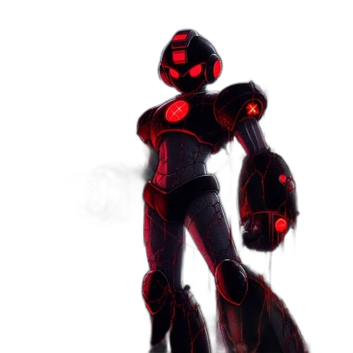 robot, creature, mask, staff transparent PNG cut-out
