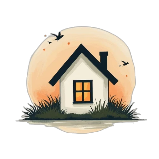building, concept art, 3d render, watercolor transparent PNG cut-out