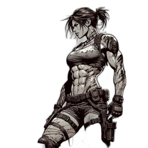 weapon, robot, cyberpunk, concept art transparent PNG cut-out