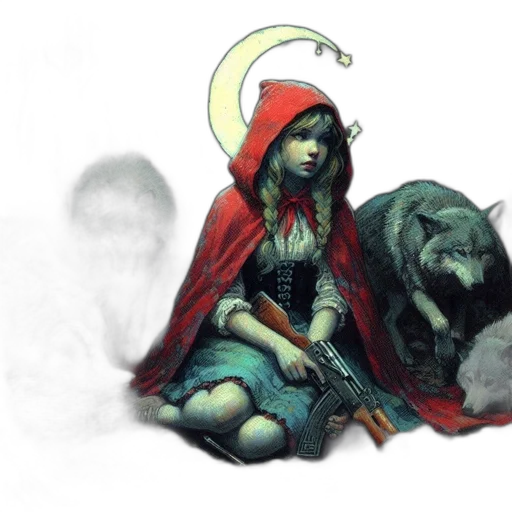 concept art, fantasy art, comic book art, watercolor transparent PNG cut-out
