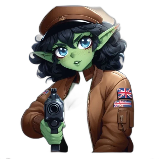 staff, weapon, jacket, face transparent PNG cut-out