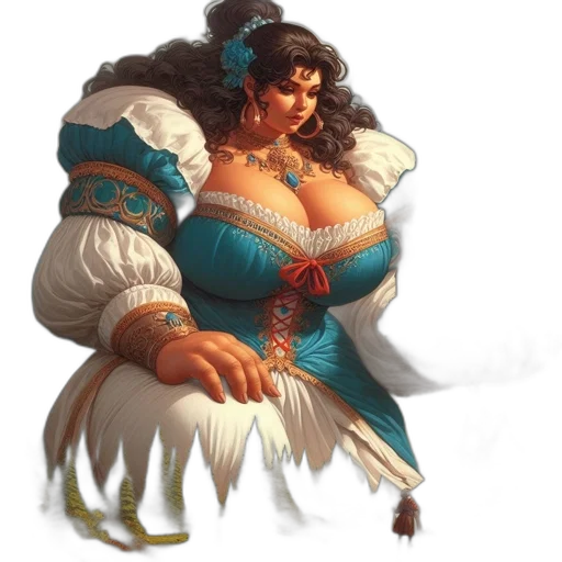 dress, jewelry, crown, fantasy art transparent PNG cut-out