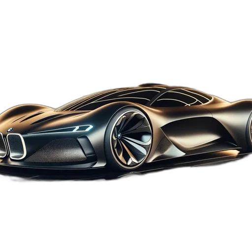 car, 3d render, concept art, photorealistic transparent PNG cut-out