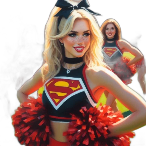 comic book art, photorealistic, cartoon, 3d render transparent PNG cut-out