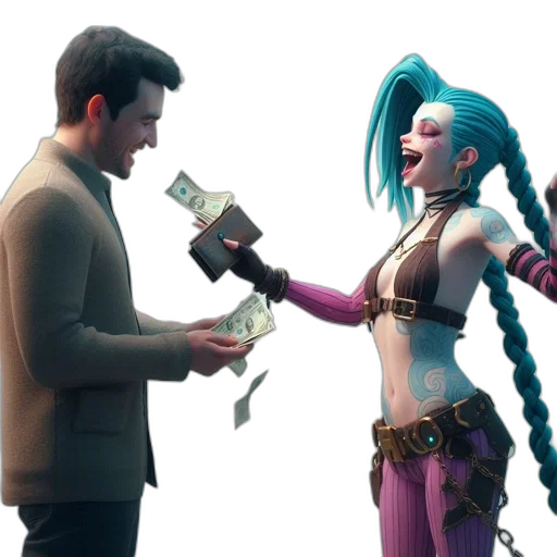 concept art, cyberpunk, comic book art, 3d render transparent PNG cut-out