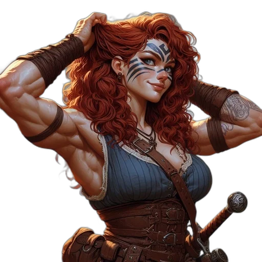 fantasy art, comic book art, concept art, photorealistic transparent PNG cut-out