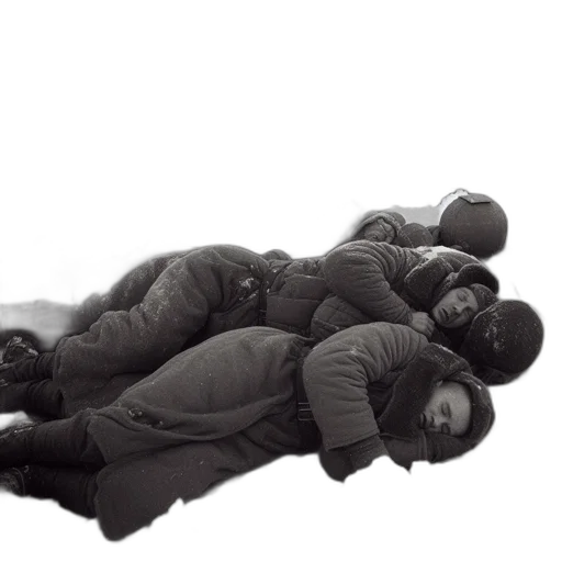 jacket, snow, soldiers, unidentified transparent PNG cut-out