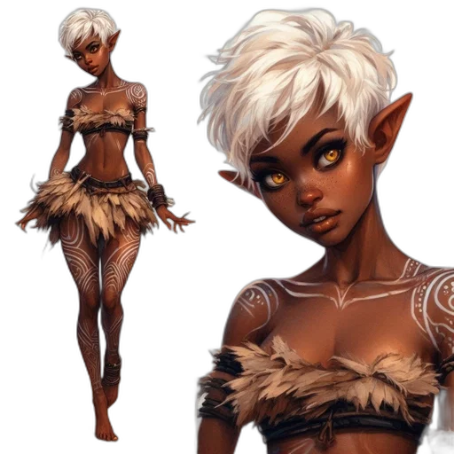 concept art, fantasy art, comic book art, 3d render transparent PNG cut-out