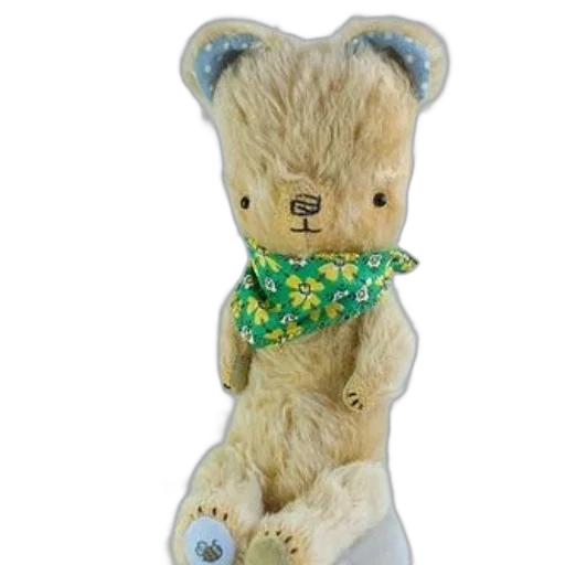 plush, teddy, bear, green transparent PNG cut-out