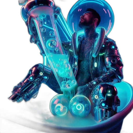 robot, jewelry, weapon, bottle transparent PNG cut-out