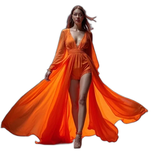 dress, concept art, fantasy art, 3d render transparent PNG cut-out