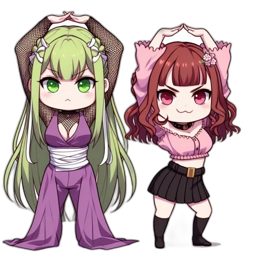 anime, pixel art, concept art, cartoon transparent PNG cut-out