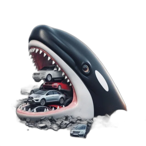 car, concept art, 3d render, enormous transparent PNG cut-out