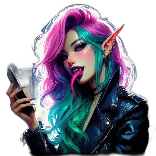 weapon, staff, cyberpunk, fantasy art transparent PNG cut-out