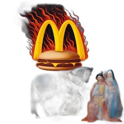 food, crown, concept art, photorealistic transparent PNG cut-out