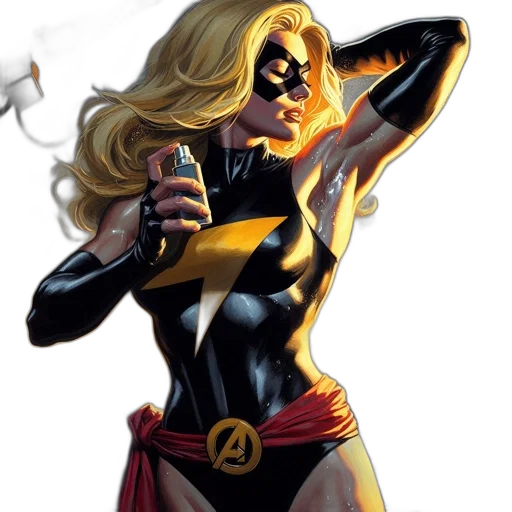 comic book art, concept art, cartoon, female transparent PNG cut-out